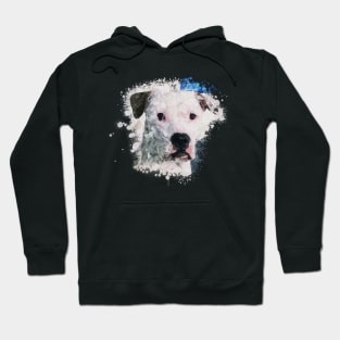 Pit bull watercolor Hoodie